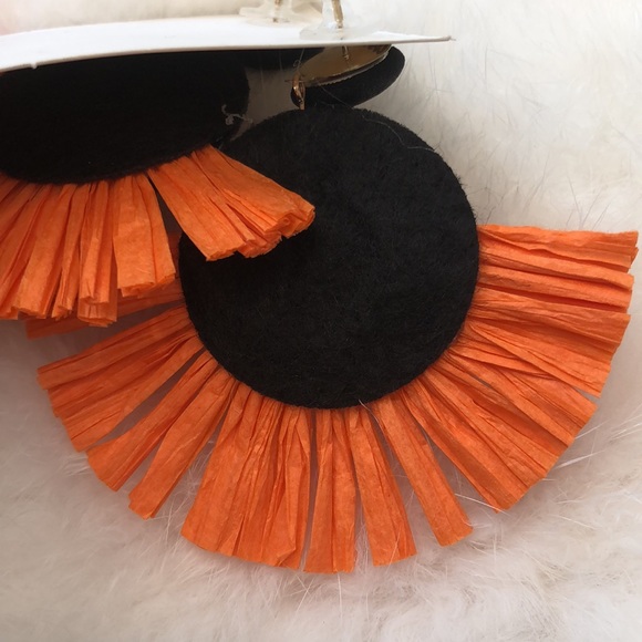 Large Multicolor Rhinestone Fringe Tassel Earrings - Picture 4 of 9